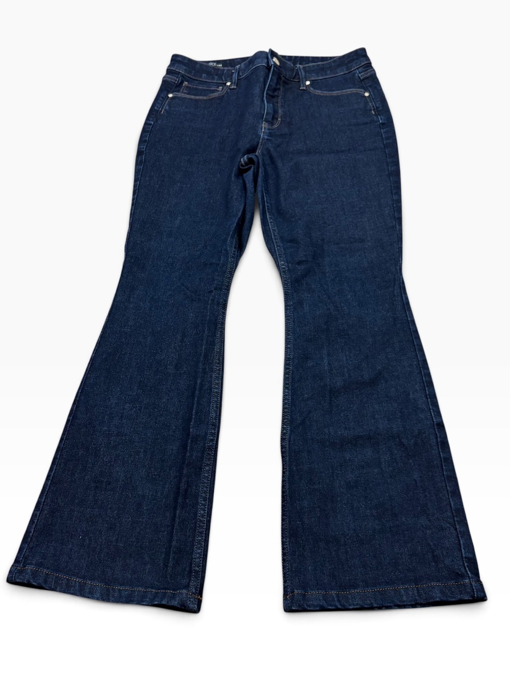 WHBM High Rise Skinny Flare Sculpt Dark Wash Jeans Size 10 Petite